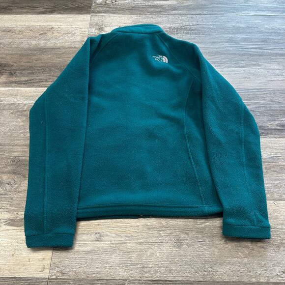 The North Face Teal Women M Polar Fleece Gorpcore Mock Collar Outdoor Jacket - Picture 9 of 10